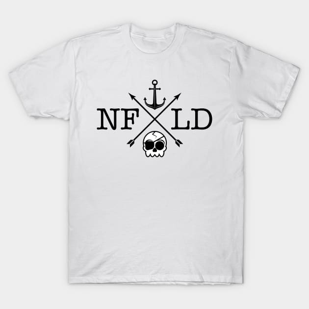 NFLD Skull || Newfoundland and Labrador || Gifts || Souvenirs || Clothing T-Shirt by SaltWaterOre